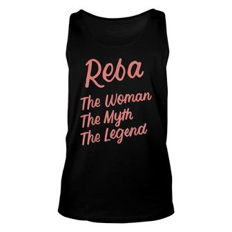 Reba The Woman Myth Legend Personalized Name Birthday Unisex Tank Top - Seseable