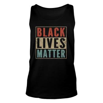 Retro 80S Blm Black Lives Matter Zipper Vintage Blm Unisex Tank Top - Seseable