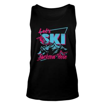Retro Jackson Hole Ski Vintage 80S Ski Outfit Unisex Tank Top | Mazezy