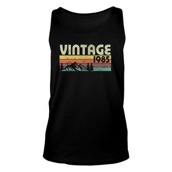Retro Vintage 1985 Graphics 36Th Birthday Gift 36 Years Old Unisex Tank Top - Seseable