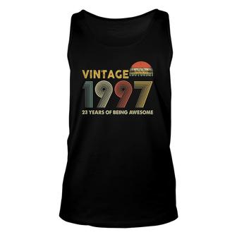 Retro Vintage 1997 22Nd Birthday Gifts 22 Years Old Unisex Tank Top - Seseable