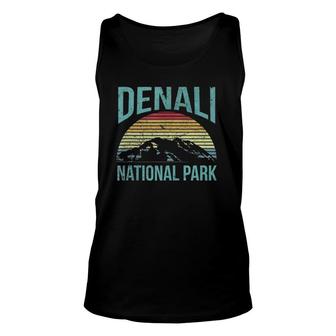 Retro Vintage National Park - Denali National Park Unisex Tank Top - Seseable