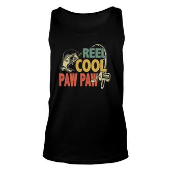 Retro Vintage Reel Cool Paw Paw Fathers Day For Grandpa Dad Unisex Tank Top - Seseable