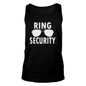 Ring Security Wedding Ring - Wedding Party Unisex Tank Top | Mazezy