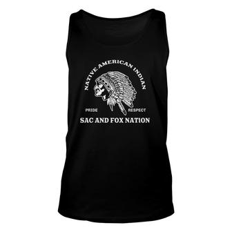 Sac And Fox Nation Native American Inspired Gift Unisex Tank Top | Mazezy