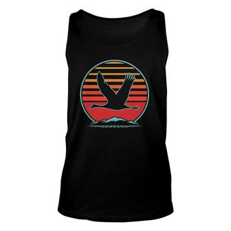Sandhill Crane Bird Retro Vintage 80S Style Birding Gift Unisex Tank Top - Seseable