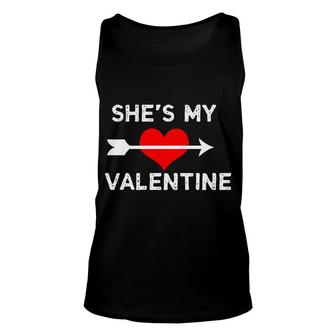 Shes My Valentines Day Heart And Arrow Unisex Tank Top - Monsterry