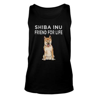 Shiba Inu Friend For Life Dog Friendship Unisex Tank Top - Seseable