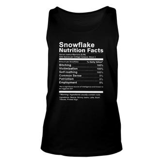 Snowflake Nutrition Facts Special 2022 Gift Unisex Tank Top - Seseable