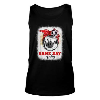 Soccer Mom Bleached Bun Mothers Day Soccer Mom Game Day Vibe Unisex Tank Top - Seseable