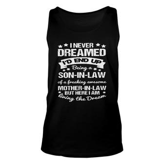 Son In Law Proud Awesome Mother In Law New Letters Unisex Tank Top - Seseable