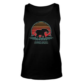 South Africa Retro Vintage 80S Style Unisex Tank Top | Mazezy