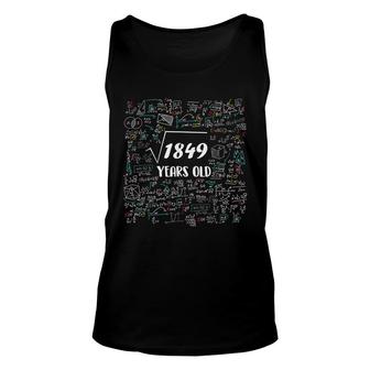 Square Root Of 1849 Bday Math 43Rd Birthday 43 Years Old Unisex Tank Top - Seseable
