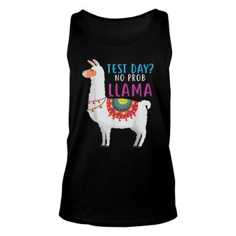 Staar Test Day No Problem Llama Teacher Testing Test Day Unisex Tank Top - Seseable