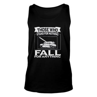 Stand For Nothing Fall For Anything Meaningful 2022 Gift Unisex Tank Top - Thegiftio UK
