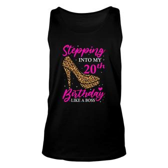 Stepping Into My 20Th Birthday Like A Beautiful Boss Since 2002 Unisex Tank Top - Seseable