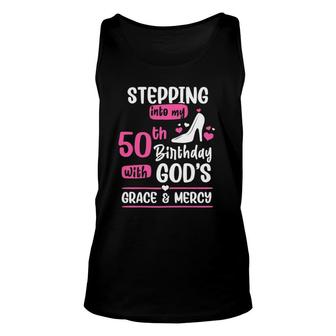 Stepping Into My 50Th Birthday 50 Years Old Birthday Unisex Tank Top - Seseable