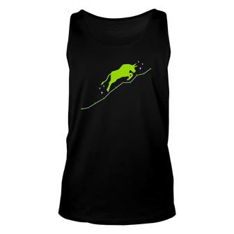 Stock Market Bull Going Uphill Trader Gift Unisex Tank Top | Mazezy