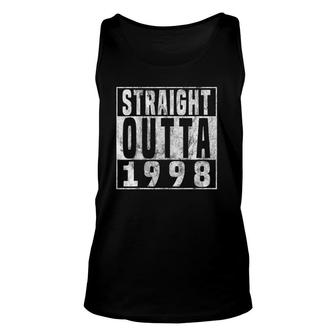 Straight Outta 1998 22Nd Birthday Gift 22 Years Old Unisex Tank Top - Seseable