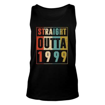 Straight Outta 1999 Vintage 22 Years Old 21Nd Birthday Gift Unisex Tank Top - Seseable