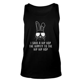 Sunglass Bunny Hip Hop Hippity Easter Gift Mens & Womens Unisex Tank Top | Mazezy