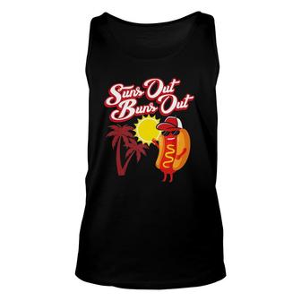 Suns Out Buns Out Hot Dog Food Lover 4Th Of July Tank Top | Mazezy
