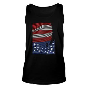 Surfing 4Th Of July American Flag Wave Patriotic Surfer Unisex Tank Top - Seseable