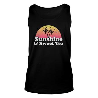 Sweet Tea Gift Sunshine And Sweet Tea Unisex Tank Top | Mazezy