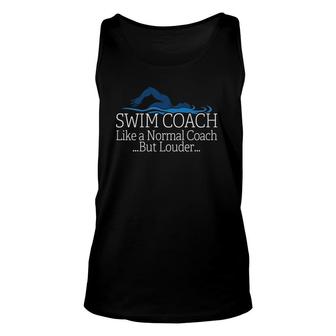 Swim Coach Swimming Teacher Gif Unisex Tank Top | Mazezy