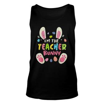 Teacher Easter Matching Family Party Bunny Face Costume Unisex Tank Top - Seseable