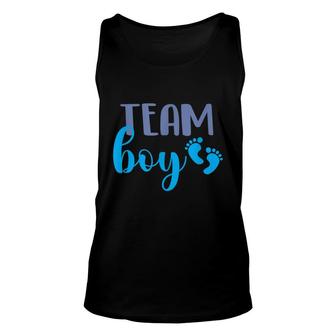 Team Boy Gender Reveal Party Baby Shower Pregnancy Unisex Tank Top - Seseable