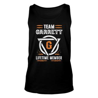 Team Garrett Lifetime Member Gift For Surname Last Name Unisex Tank Top - Seseable