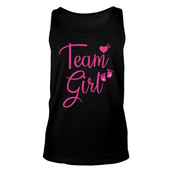 Team Girl Gender Reveal Baby Shower Team Pink Unisex Tank Top - Seseable