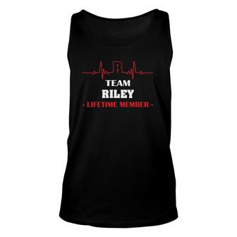 Team Riley Lifetime Member Blood Completely Family Unisex Tank Top | Mazezy