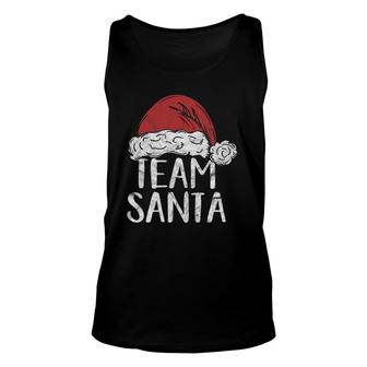 Team Santa Christmas Costume Gift Matching Family Claus Xmas Unisex Tank Top - Seseable