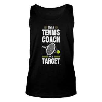 Tennis Player Costume Sports Teacher No Target Tennis Coach Unisex Tank Top - Seseable