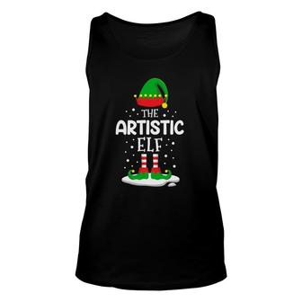 The Artistic Elf Christmas Family Matching Costume Pjs Cute Unisex Tank Top - Seseable