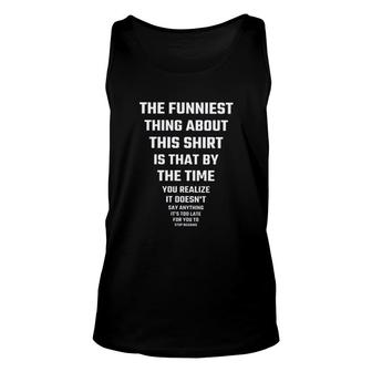 The Funniest Thing About Awesome 2022 Gift Unisex Tank Top - Thegiftio UK