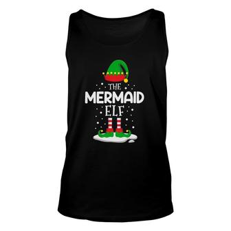 The Mermaid Elf Christmas Family Matching Costume Pjs Cute Unisex Tank Top - Seseable