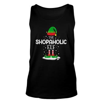 The Shopaholic Elf Christmas Family Matching Costume Pjs Unisex Tank Top - Seseable