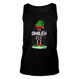 The Smiley Elf Christmas Family Matching Costume Pjs Cute Unisex Tank Top - Seseable