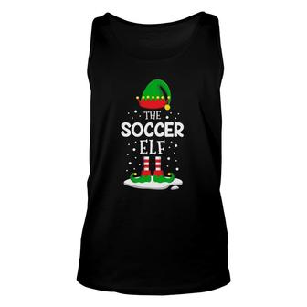 The Soccer Elf Christmas Family Matching Costume Pjs Cute Unisex Tank Top - Seseable