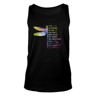 They Whispered To Her You Cant Withstand Storm Hippie Unisex Tank Top | Mazezy