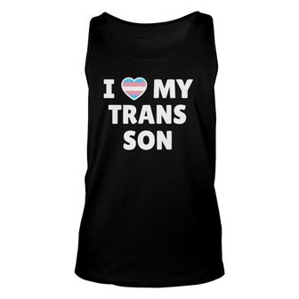 Trans Pride I Love My Trans Son Unisex Tank Top | Mazezy
