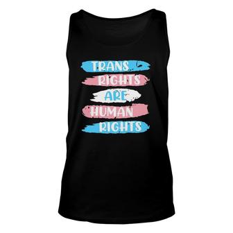 Trans Rights Are Human Rights Transgender Transsexual Unisex Tank Top | Mazezy