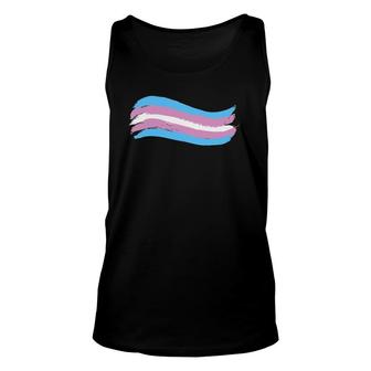Trans Transgender Pride Flag Pro Lgbtq Cool Lgbt Ally Gift Unisex Tank Top | Mazezy
