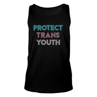 Transgender Lgbt Pride Tee Protect Trans Youth Unisex Tank Top | Mazezy