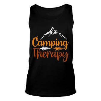 Travel Lover Always Has Camping Therapy In Every Exploration Unisex Tank Top - Seseable