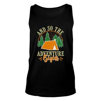 Travel Lover Loves Exploration And So The Adventure Begins Unisex Tank Top - Seseable