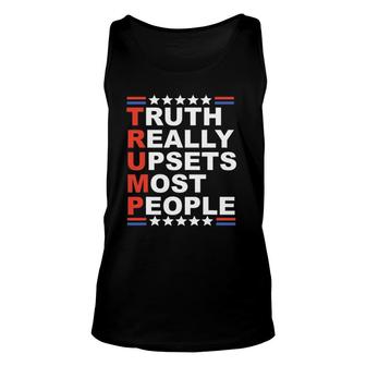 Truth Really Upsets Most People Unisex Tank Top | Mazezy